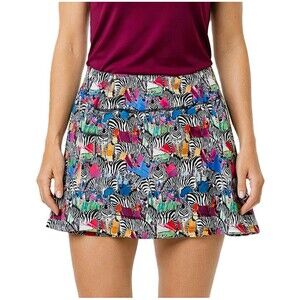 Fubelle Zebra Athletic Skort Women's XL Pockets Pickleball Tennis Running Skirt